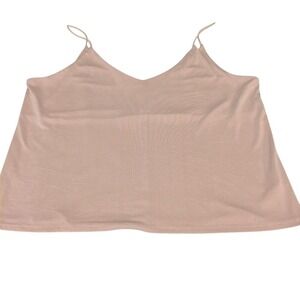 Maurices Spagheti Strap V-neck Tank Top Crop Womens Size XXL Dusty Pink Soft